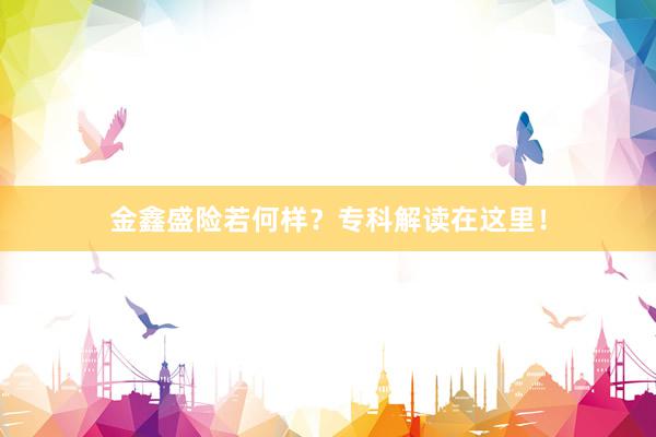 金鑫盛险若何样？专科解读在这里！